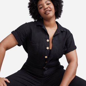 Mate. The Label linen everyday utility jumpsuit XL